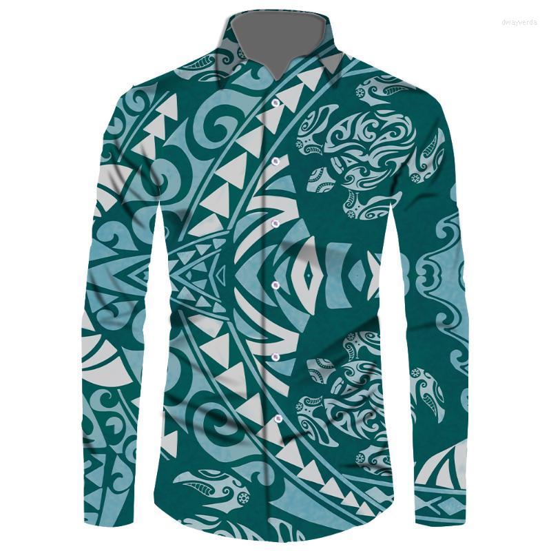 

Men' Dress Shirts Selling Customized On Demand Polynesian Men Long Sleeve Shirt Tonga Style Tribal Design Casual Sublimation Printing Dway2, Ygftz2225cx
