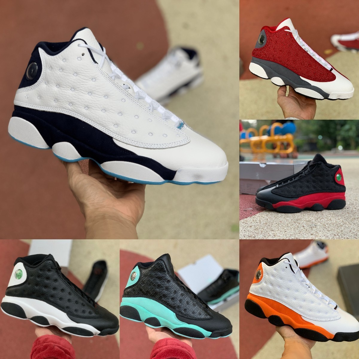 

Jumpman 13 13S High Basketball Shoes Mens Dark Powder Blue Flint Bred Island Green Red Dirty Hyper Royal Starfish He Got Game Black Cat Trainer Sneakers Designer, Please contact us