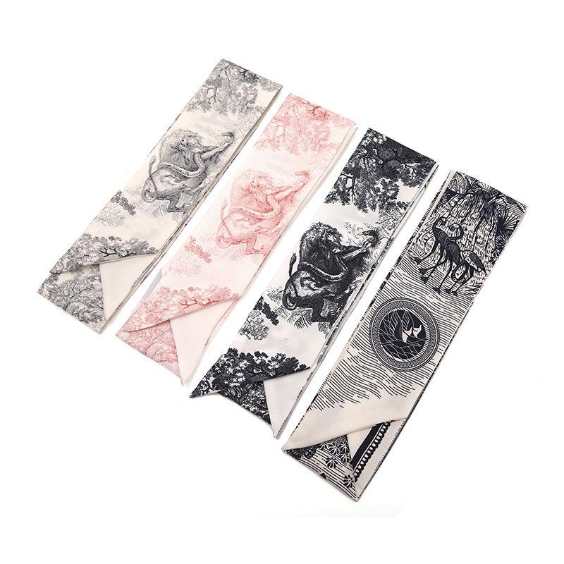 

Luxury designer lady scarf, fashion alphabet handbag scarves, headband, tie, hair bundle, high quality 100% silk scarfs size :8*120cm