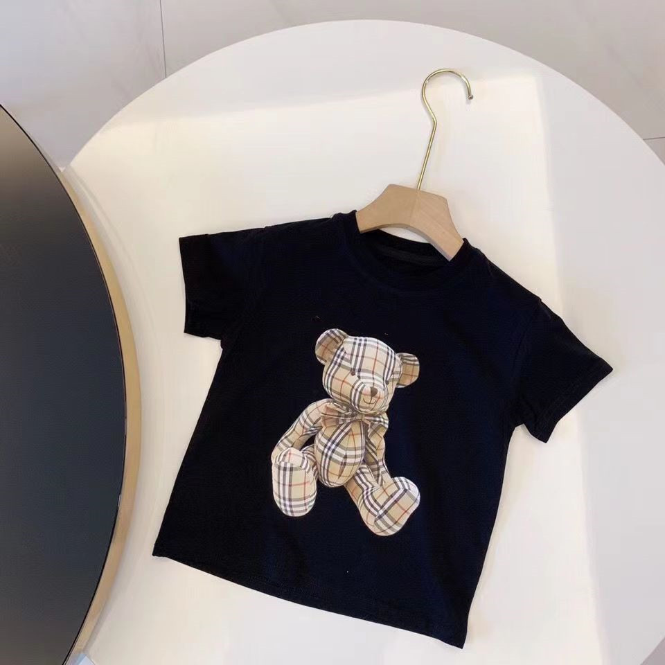 

22ss new child designer clothe sets bears letter childrens kids short sleeve T-shirt print shorts set suit brand boys clothing cotton tees, Shipping pay