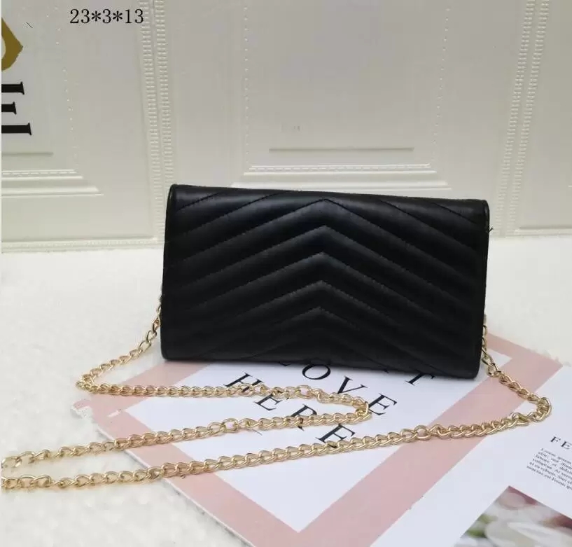 

designer handbags square LOULOU chain bag real leather women's bag large-capacity shoulder bags high quality quilted messenger bag