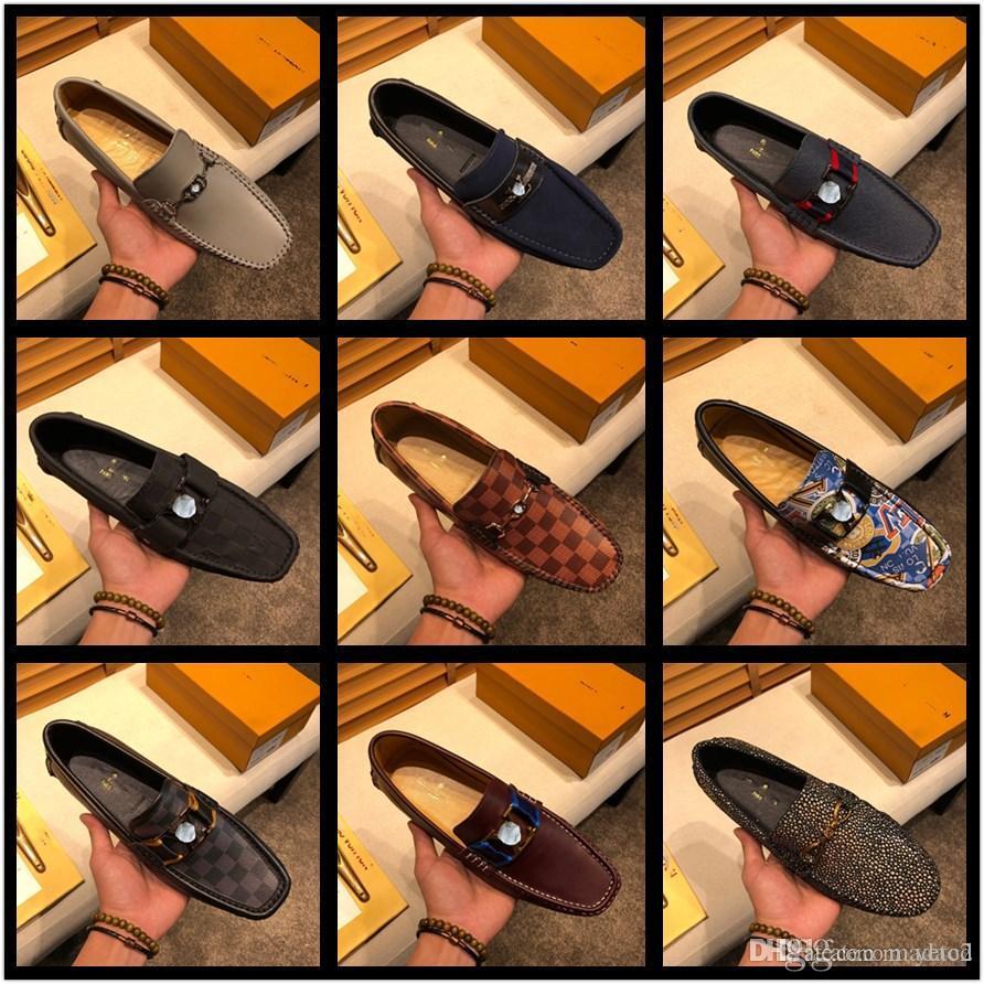

G1 2022 Newly Men's Summer Designer Luxury Loafers Shoes Genuine Leather Soft Man Casual Slip-on Cutout Shoes Cowhide Summers Loafer A2, #35