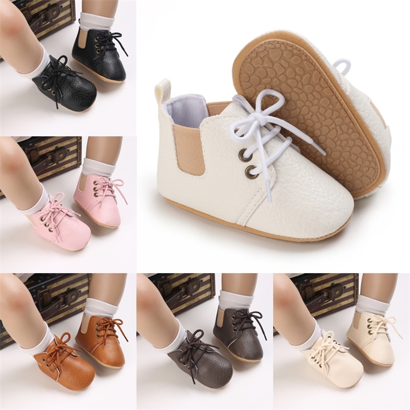 

Baby Shoes Retro Leather Boy Girl Shoes Multicolor Toddler Rubber Sole Anti-slip First Walkers Infant born Moccasins 220816, C-672 red