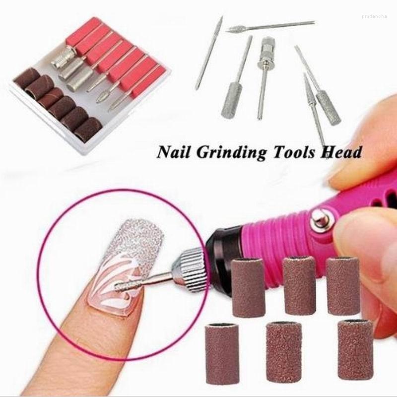 

Nail Art Equipment Professional 6PCS Drill Bits Grinding Head Sanding Bands For Electric Manicure Pedicure Milling Machine Gel Polish Prud22