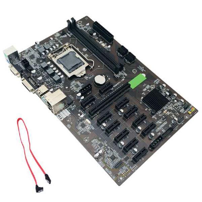 

Motherboards B250 BTC Mining Motherboard LGA 1151 DDR4 12XGraphics Card Slot SATA3.0 USB3.0 Low Power For Miner