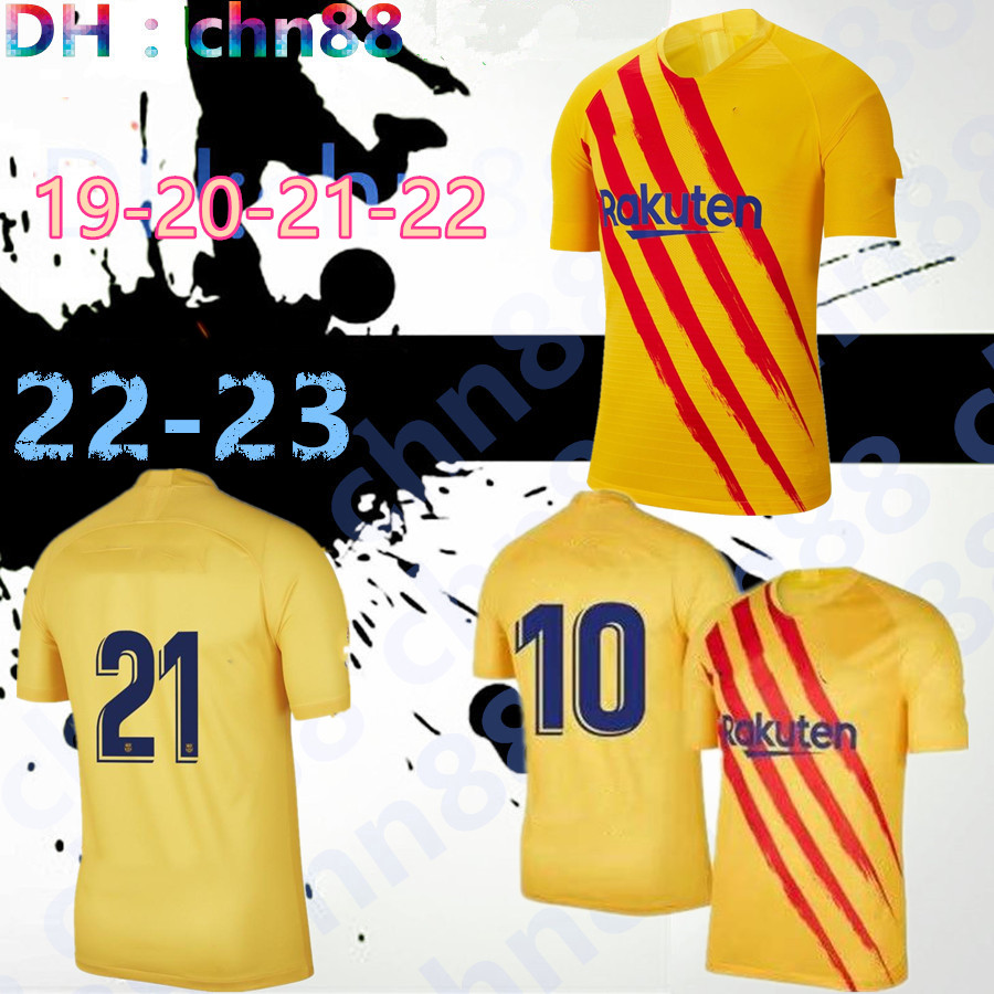

19 20 Soccer Jerseys BAC FC 4TH Away Senyera Jersey PEDRI GAVI ANSU FATI Camisetas De Futbol DANI ALVES For Men Uniforms FERRAN TORRES ADAMA Football Shirts 10#, 19-20 4th