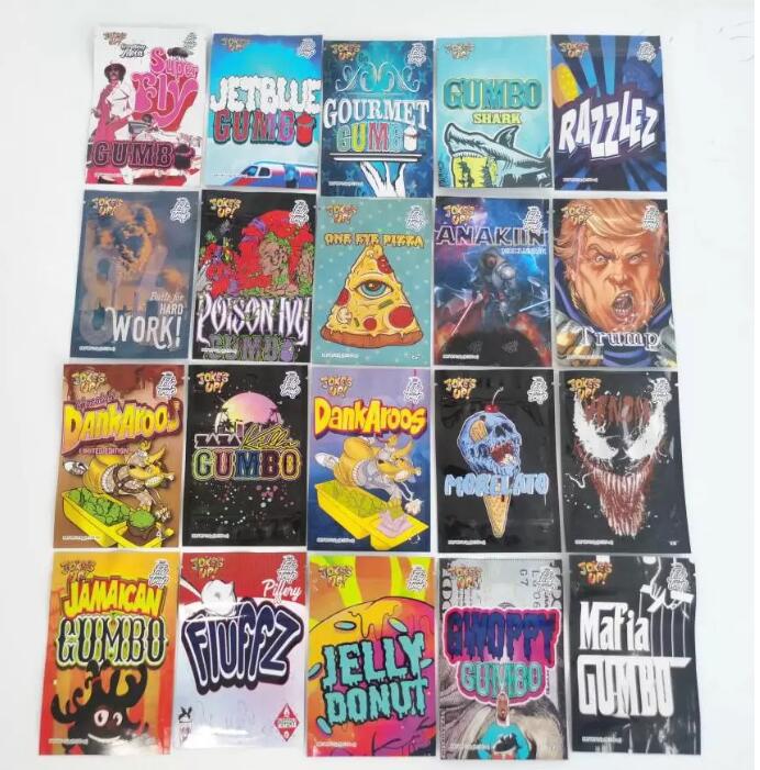 

3.5 Gram Gummies Packaging Bag Gumbo Jokes Up Ice Cream Cake White Trufflez 3.5g Mylar Bags S Gelatti Lax Doja 10x12.5cm jllVII