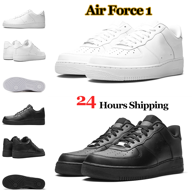 

men women casual shoes 1 classic triple white black mens trainers Outdoor Sports Sneakers Walking Jogging Platform