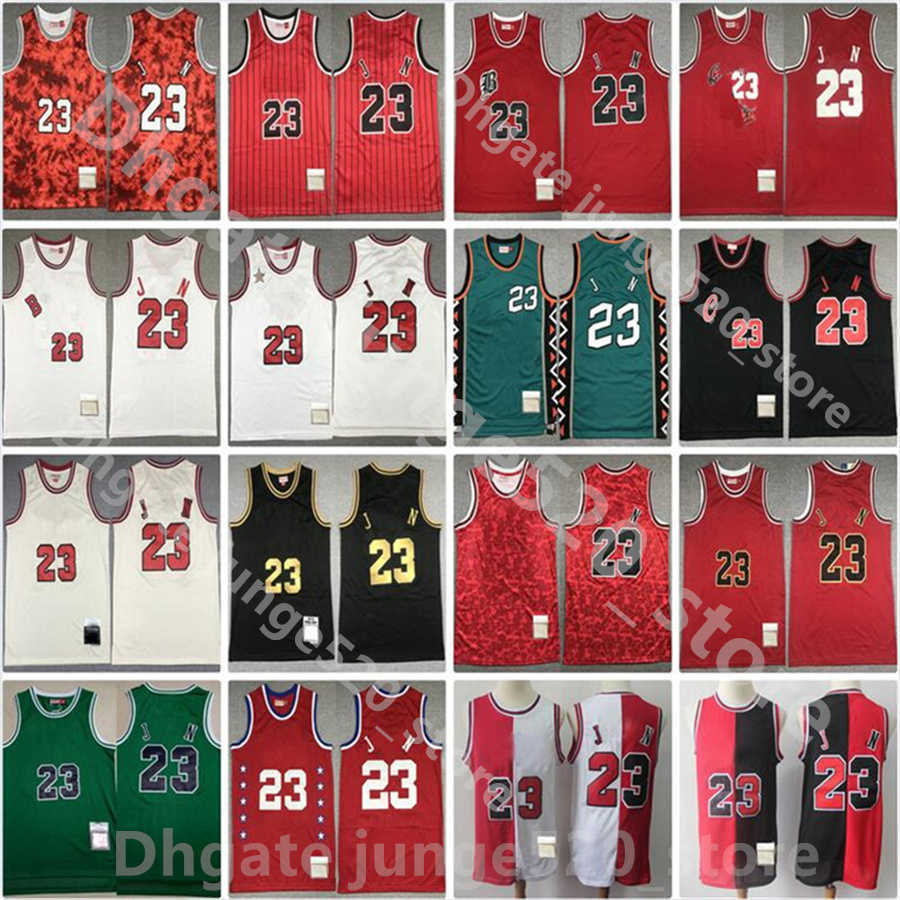 

Fast Delivery Mens Stitched Basketball 23 Michael Breathable Team Red White Blue Black Stripe Mitchell and Ness jerseys Top Quality Wholesale, Picture