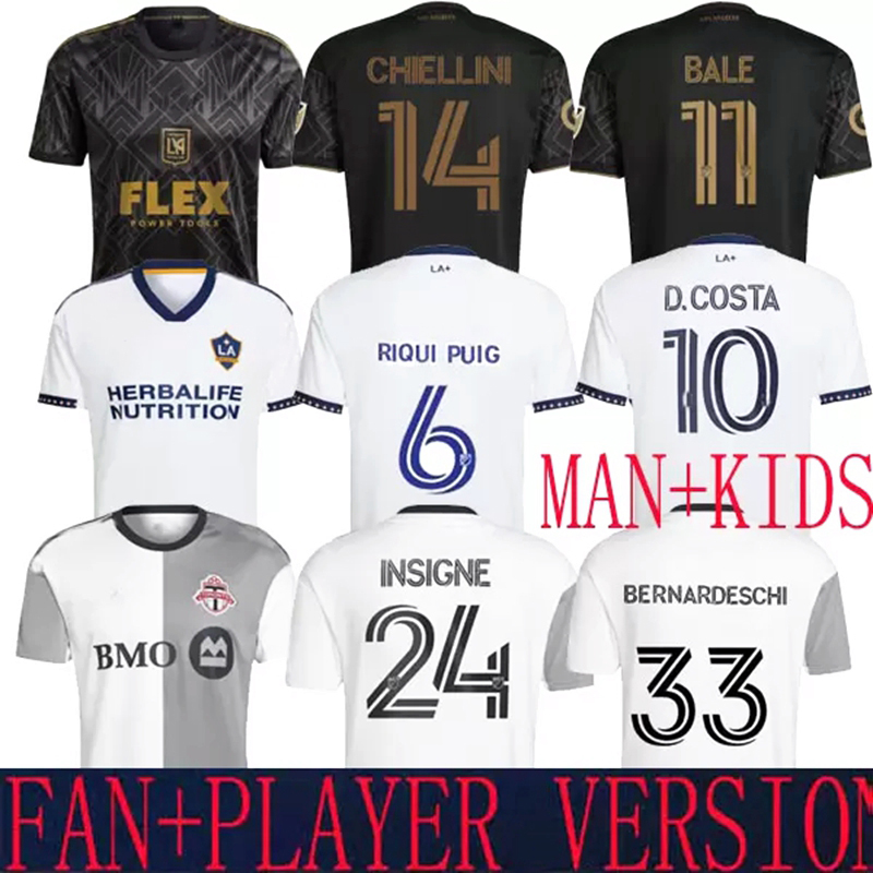 

2022 MLS Chiellini 14 LAFC soccer jerseys LA GALAXY RIQUI PUIG Toronto FC PLAYER INSIGNE ACOSTA kids Los Angeles Bernardeschi 33 jersey football shirts BALE 11, Galaxy home player versio