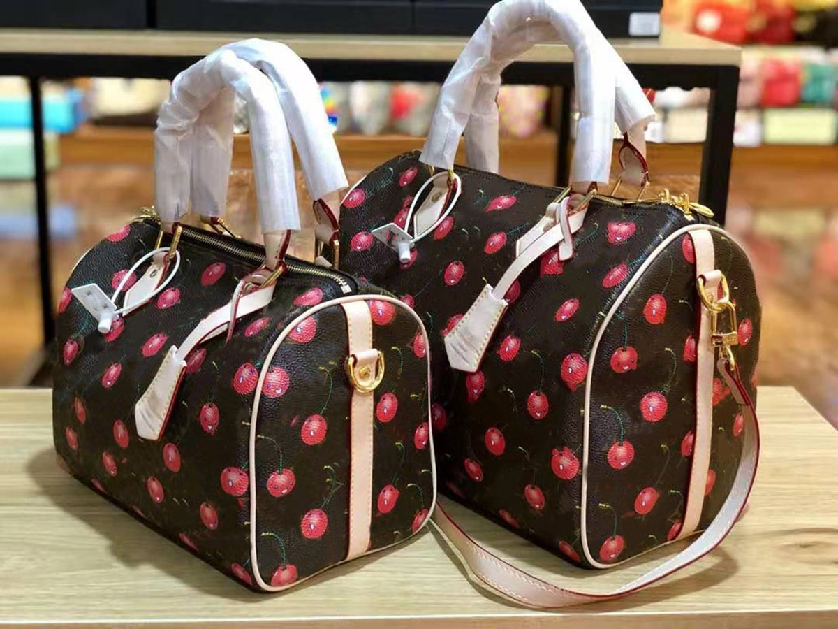 

Ms Aging Women Boston Bags Messenger Vintage Bag Quality Pillow Cherry Hand The Bill of Lading Shoulder Handbags Handbag Backpacks 2022 New, Custom