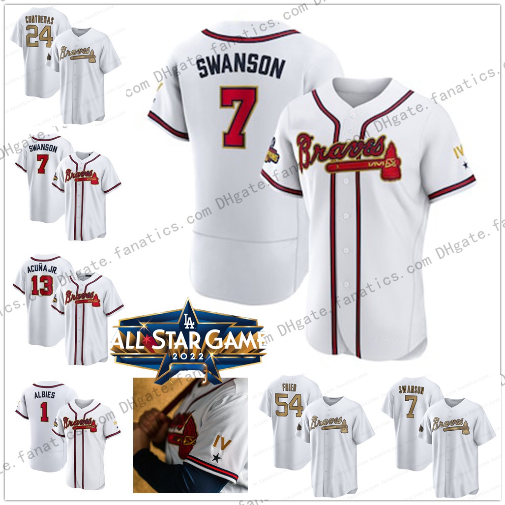 

Atlanta 13 Ronald Acuna Jr. 2022 All-Star Game Baseball Jersey 7 Dansby Swanson William Contreras Max Fried Matt Olson Austin Riley Eddie Rosario Marcell Ozuna Kenley, Cool base mens