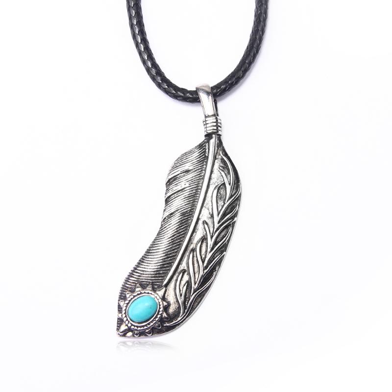 

Pendant Necklaces Classic Vintage Necklace Feather Long Sweater Chain Statement Jewelry Choker Women Chocker Ketting