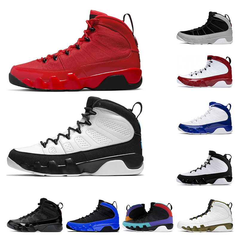 

basketball shoes 9s mens trainers Chile Red gym University Racer Blue Particle Grey Bred Patent sports sneakers