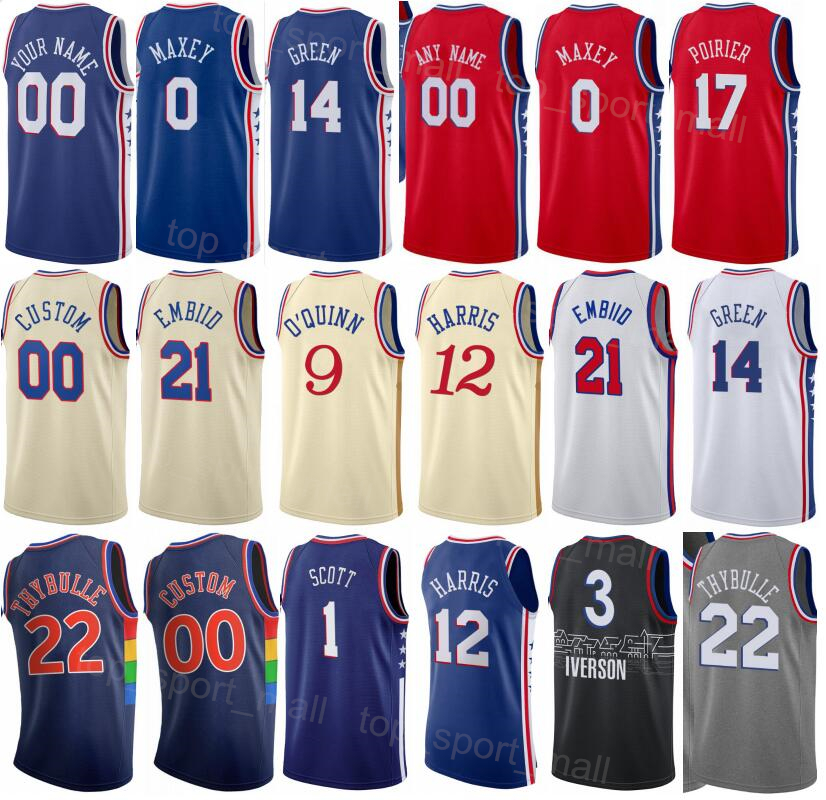 

Print Draft Pick Basketball David Roddy Jersey DeAnthony Melton James Harden 1 Joel Embiid 21 Paul Millsap Tobias Harris Shake Milton Matisse Thybulle Tyrese Maxey, Beige