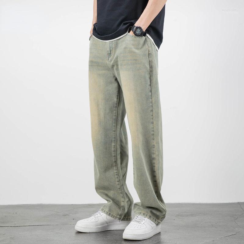 

Men's Jeans Men's Vintage Straight Spring And Autumn 2022 Fashion Cotton Denim Pants Male Loose Jean Trousers Korean Style Z88Men's Heat, Fuguse