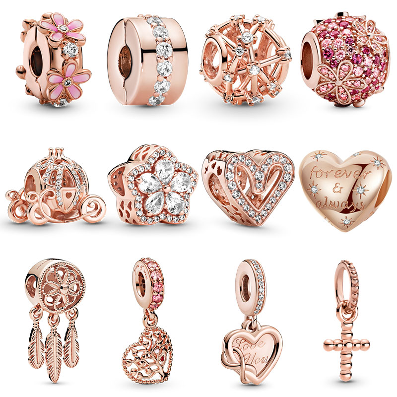 

925 Silver Fit Pandora Charm 925 Bracelet New Arrival 925 Sterling Silver Pendant Colorful Dream charms set Pendant DIY Fine Beads Jewelry