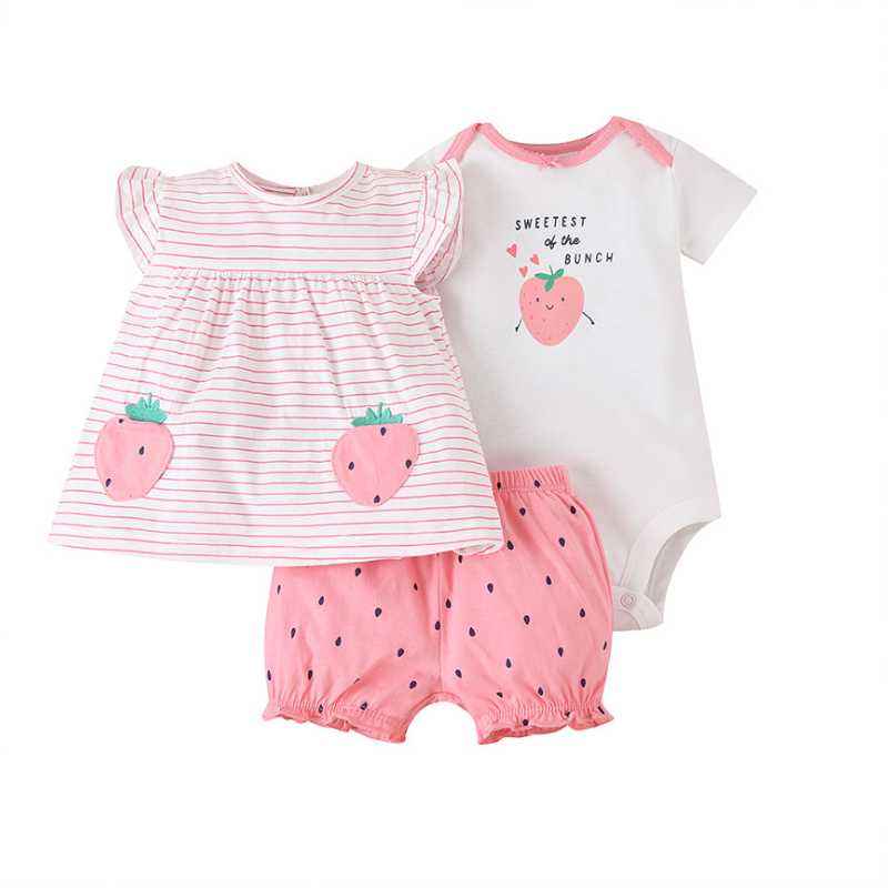 

Clothing Sets Born Baby Boy Girl Set 0-24 Months 2022 Summer Floral 8 Colors Cute Infant Clothes Jumpsuit Bebies RoupasClothing SetsClothing