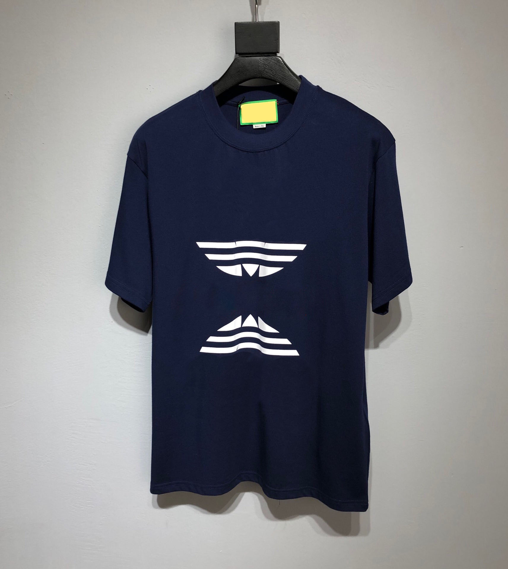 

Men's T-Shirts Round neck embroidered and printed polar style summer wear with street pure cotton