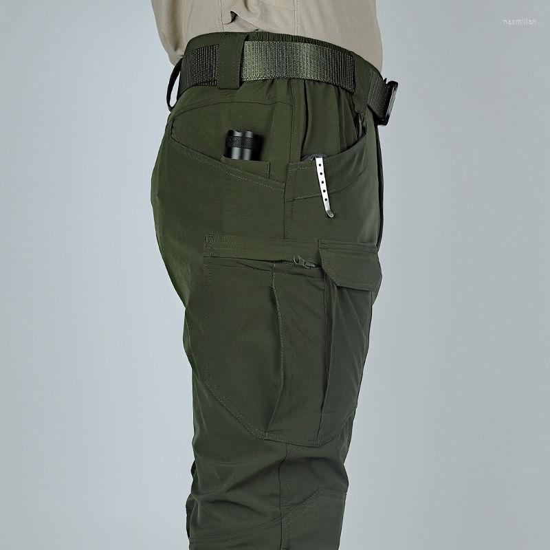 

Men' Pants Military Cargo Mens Hiking Outdoor Tactical Waterproof Zipper Pockets Moto & Bike Casual Trousers Quick Drying CamouflageMen, X7 thin blue