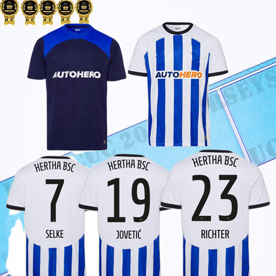 

22 23 Herthas BSC Soccer Jerseys PIATEK 2023 2022 DARIDA CUNHA Football Shirt DILROSUN Berlin LUKEBAKIO DUDA home away jersey sets, Home man 1