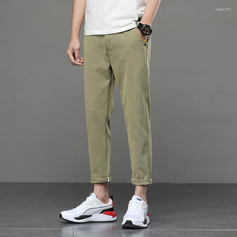 

Men's Pants Ankle Length Black Men Korea Style Harem Clothing Green Trousers For Male Casual Spring Summer 2022 OverallMen's Heat22, 208 dark gray