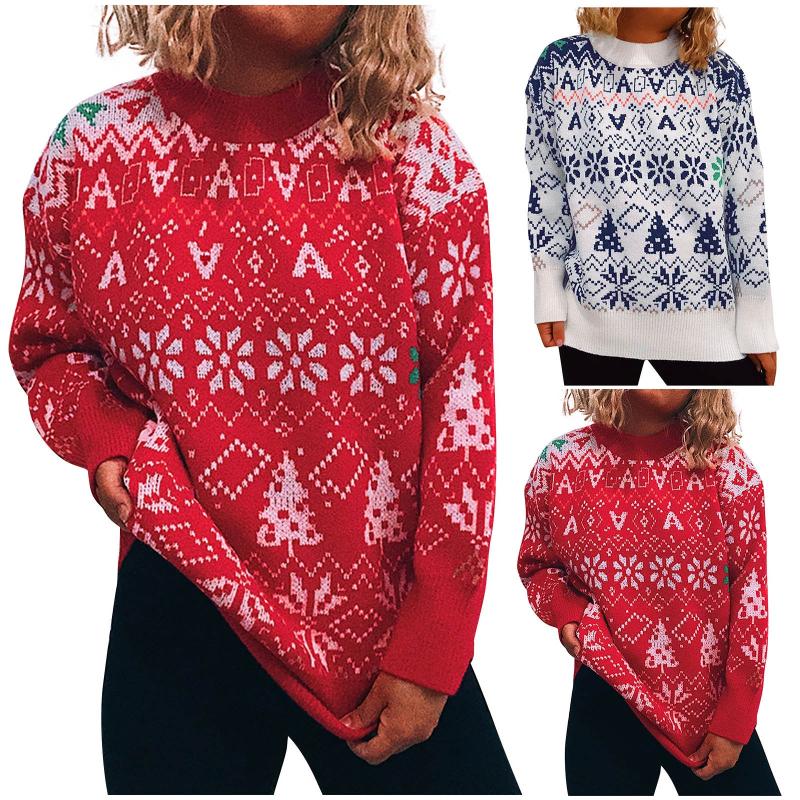 

Women' Sweaters Candy Corn Cardigan Women' Christmas Sweater Round Neck Long Sleeve Casual Patterns Printed Knitted Women White Cardig, Blue