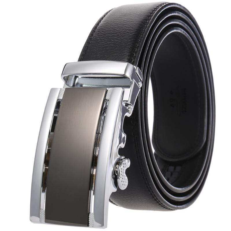 

Belts Plus Big Large Size 110 130 140 150 160 170cm Silver Gold Automatic Buckle Genuine Leather LONG Belt For Men Women Unisex BeltsBelts, Black