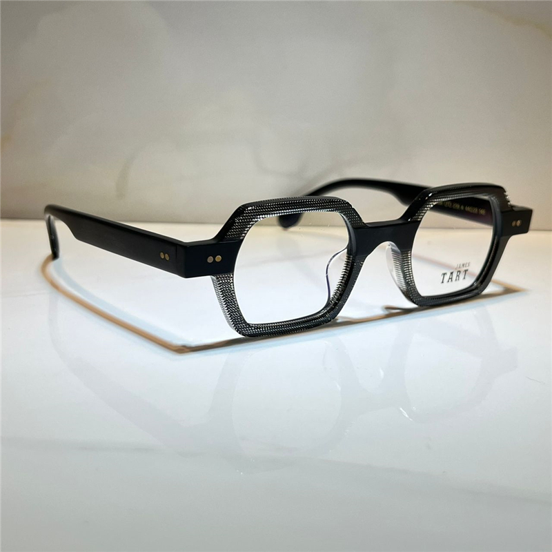 

JAMES TART 239 Optical Eyeglasses For Unisex Retro Style Anti-blue Light Lens Plate Square Full Frame With Box