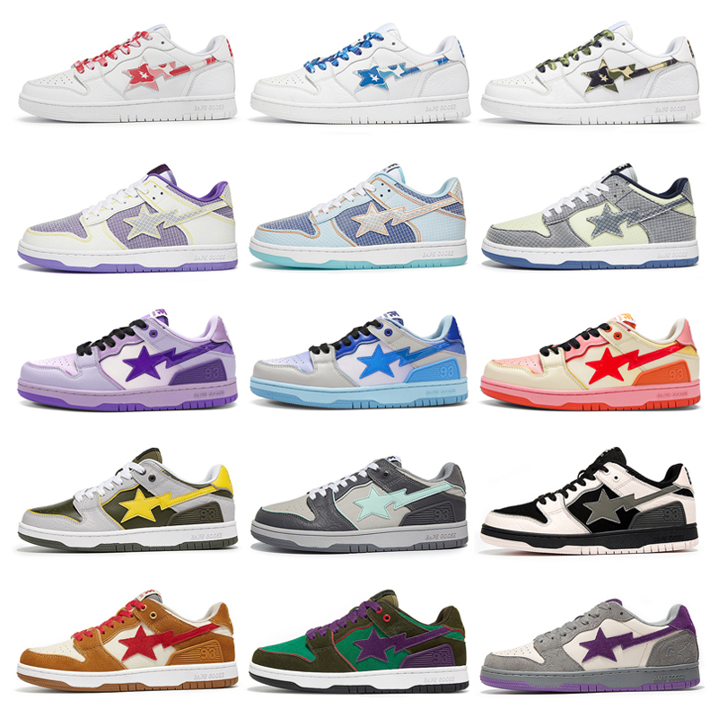 

Bapestas Baped Bapesta SK8 Shoe Star Low Designer Casual Shoes Boots Men Women Fashion Sneaker Black White Green Mens Womens Trainers Sports Sneakers Platform