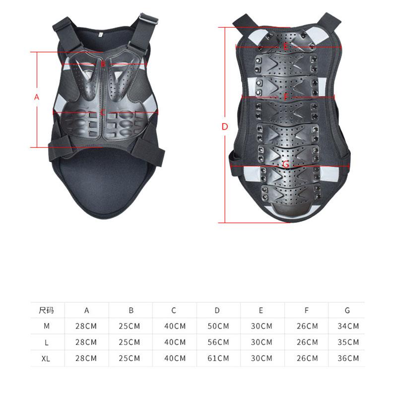 

Motorcycle Apparel Vest Sleeveless Armor Spine Chest Back Protector Protective Gear EquipmentMotorcycle
