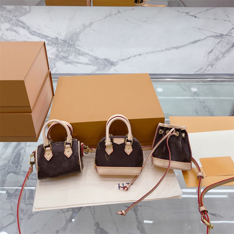 

JIANG TRIO MINI ICONES 3 in 1 Shouder Bag three iconic Bags Nano Speedy Designer Womens Handbag Luxurys Brown Flower Monograms CrossBody Purse Wallet