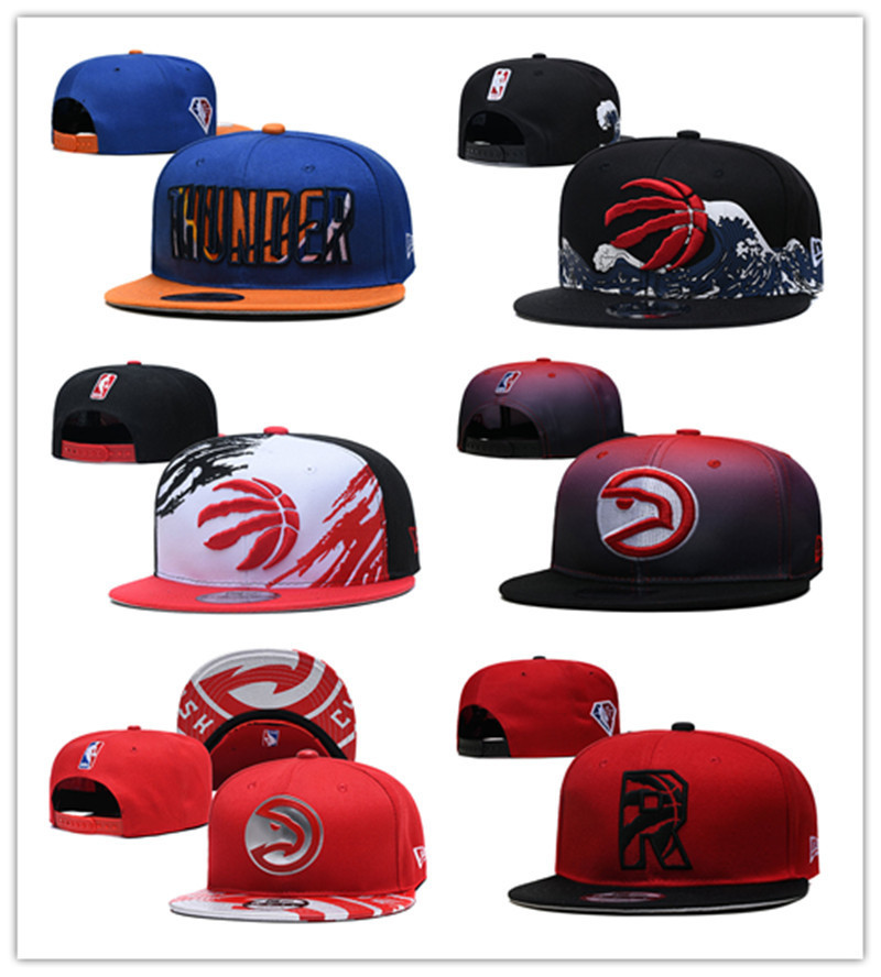 

Snapbacks Atlanta''Hawks''Caps Oklahoma''City Thunder''hat Toronto''Raptors''Basketball hats Adjustable Fit Hat, Color