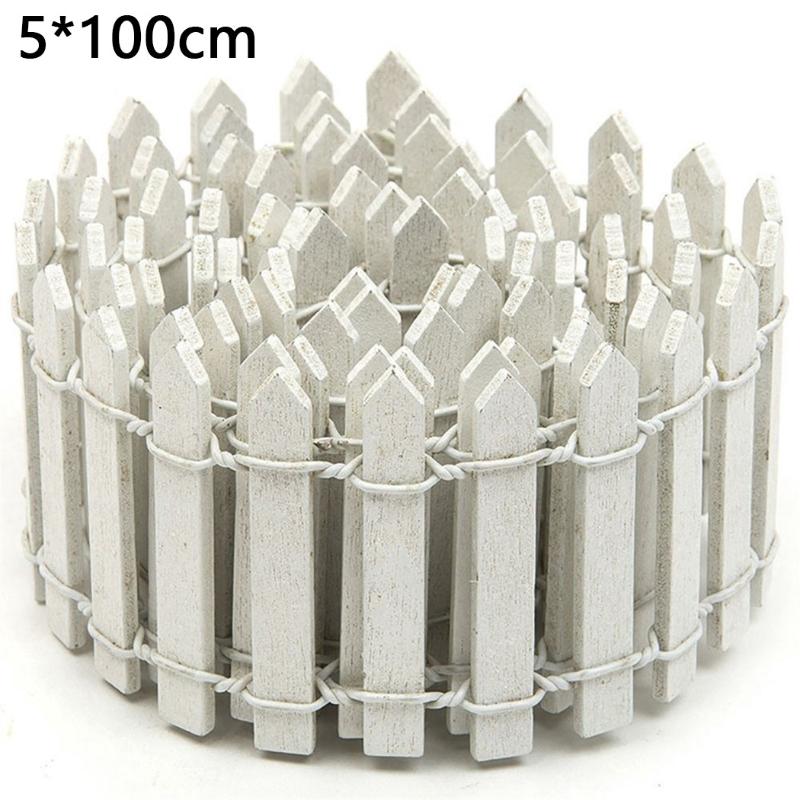 

Decorative Objects & Figurines 1pc Mini Fence Wood 5*100cm Creative Simulation Small Home Garden Christmas DIY Decoration