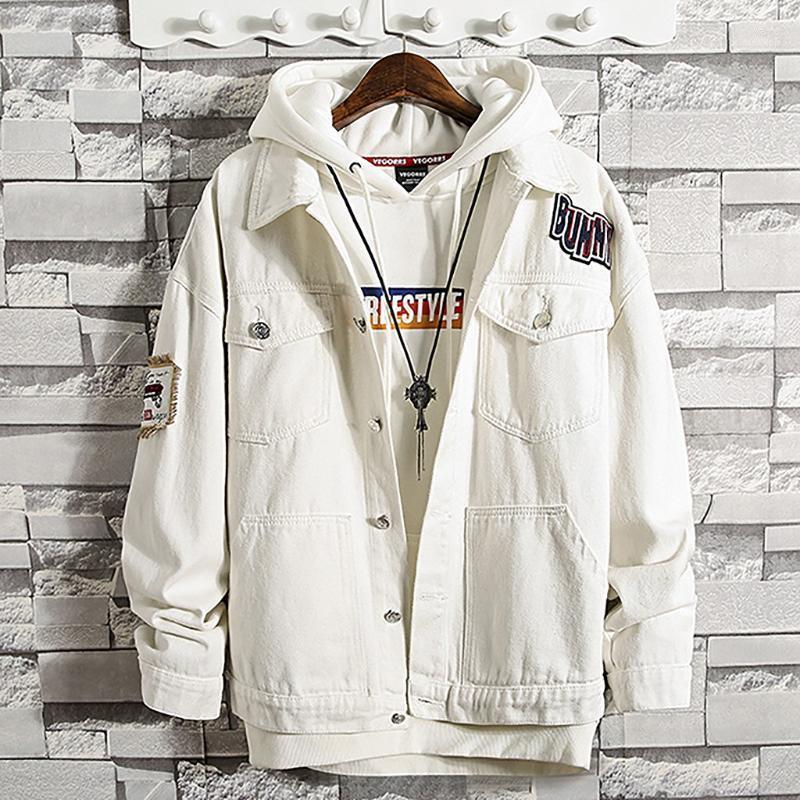 

Men's Jackets 2022 Autumn And Winter Cotton Polyester Simple Personality Denim Jacket Casual Street Fashion Jacket#A31, Black