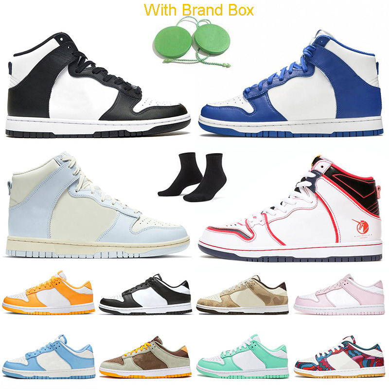 

With Original Box (10 days get shoes) SB Dunks High Women Mens Running Shoes Black White Kentucky Fragment Project Unicorn University Red Da, D14 diamond supply tiffany 36-45