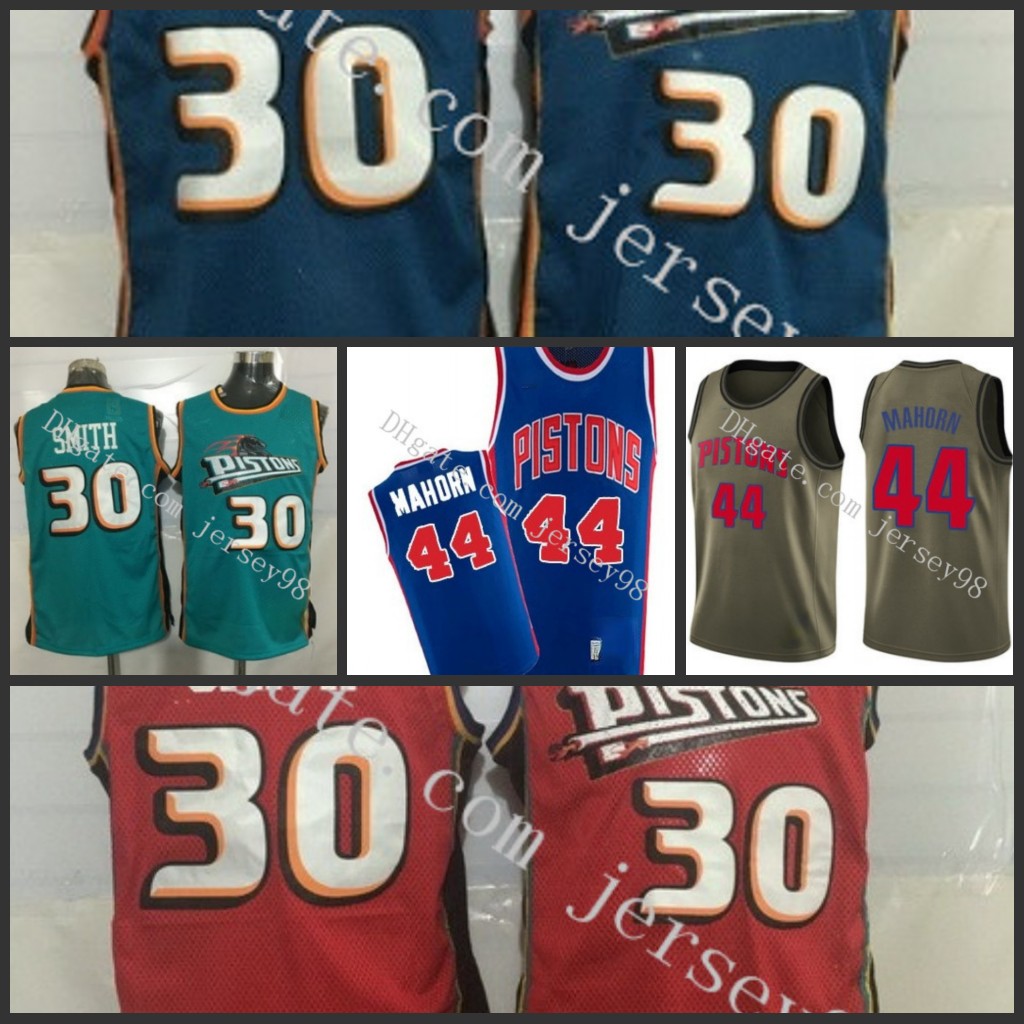 

Detroit''Pistons''men #30''Joe Smith #44''Rick Mahorn Basketball''Jersey
