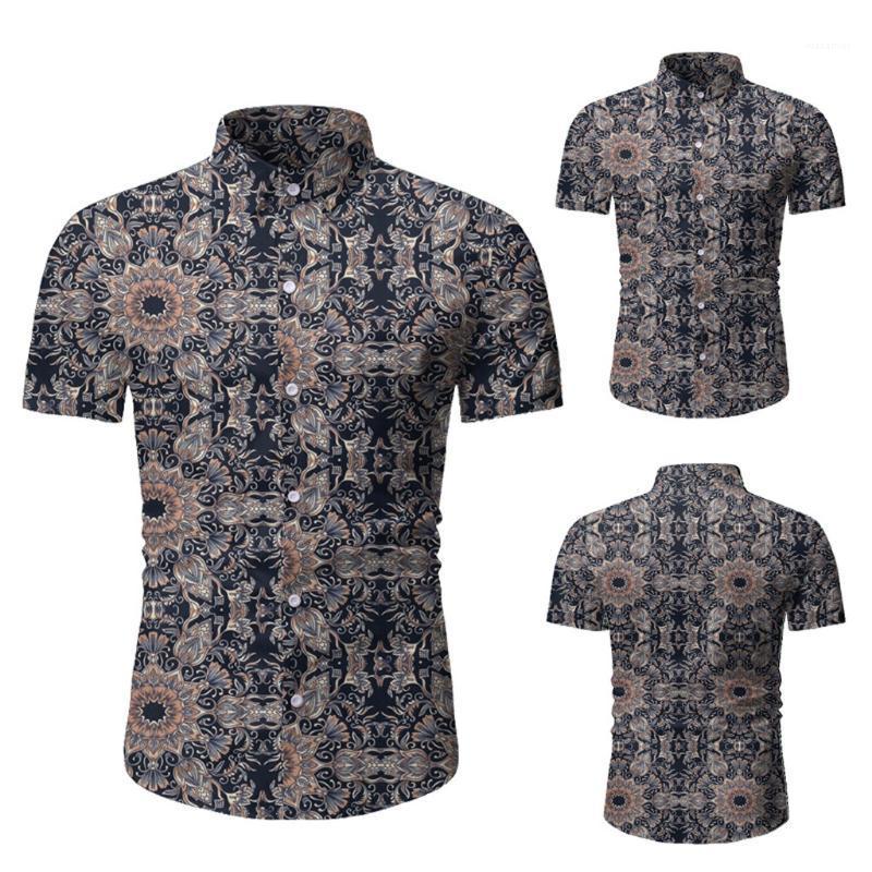 

Hawaiian Beach Short Sleeve Shirt Men 2022 Summer Print Tropical Shirts Mens Party Holiday Chemise Men's Casual, As pic