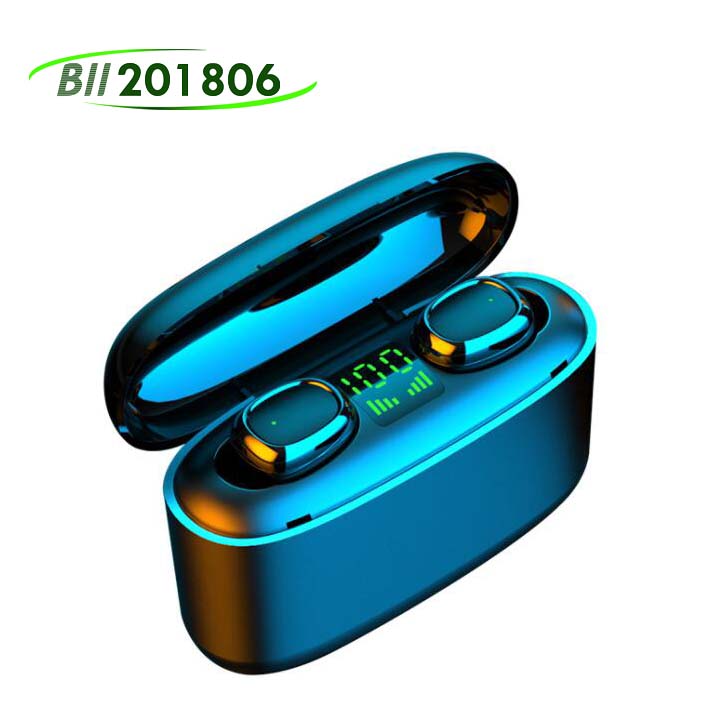

New G5S TWS 3500mAh LED Bluetooth Wireless Earphones Headphones Earbuds Touch Control Sport Headset Noise Cancel Earphone Headphone, Black