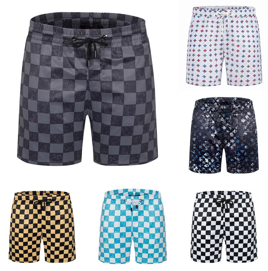 

Summer Mens Shorts Designers Casual Sports swimwear short loose Fashion Quick Drying Men Beach Pants Black with White letter print Asian Size M-XXXL