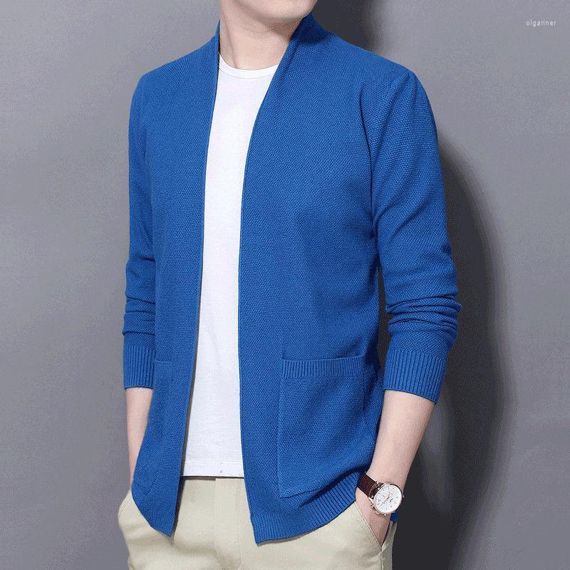 

Men's Sweaters Spring Cardigans Sweater Men O-Neck Coats Cotton Long Sleeve Loose Fit Knitting Casual Men's Clothing L33Men's Olga22, Black