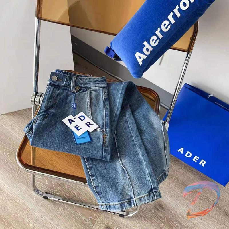 

Men's Jeans Adererror High Quality Men Women Spray Paint Around The Line ADER ERROR Pants Trousers, Maidao-blue