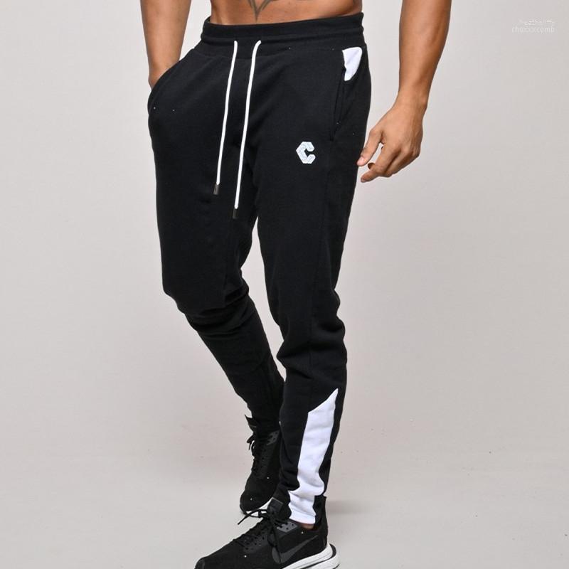 

Men's Pants Men Sweatpants Fitness Bodybuilding Casual Print Joggers Cotton Slim Fit Streetwear Male TrouserMen's Heat22, Yellow