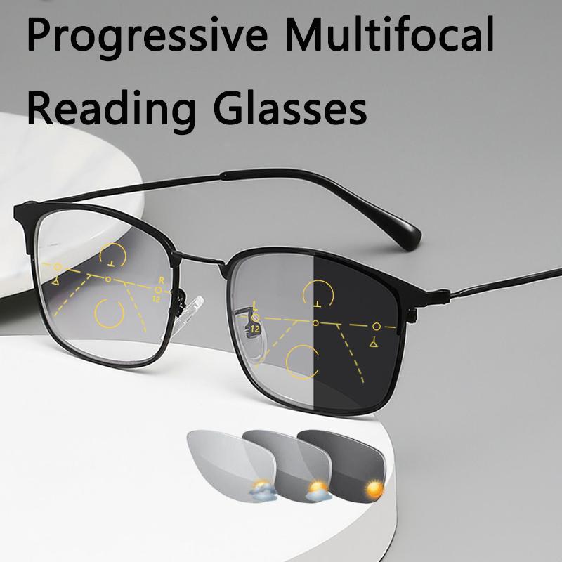 

Sunglasses Progressive Bifocal Multifocal Reading Glasses Men Pochromic UV Protection Hyperopia Women Ultralight Flexible TR90Sunglasses