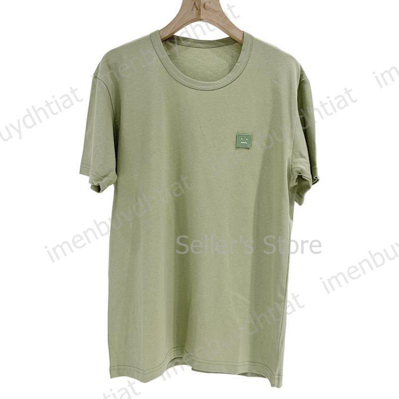 2022 Nordic Luxury Brand Ac Studios Summer Short Sleeve t Shirt New Lovers Letter Series Smiling Face Cotton Slim O-neck Classic Versatile Tee