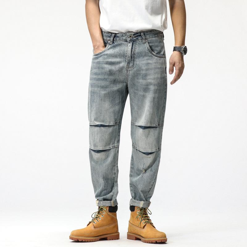 

Men's Jeans Nn Brand Slim Fit Men's Business Casual Elastic Comfort Straight Denim Pants Male High Quality TrousersMen's, Blue
