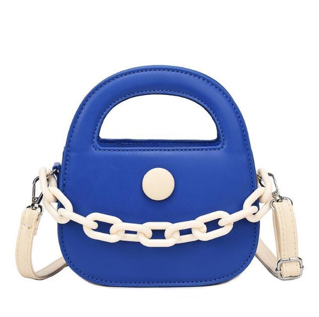 

Women PU Leather Chain Handbag Green Pink Blue Small Wrist Bag Luxury Designer Female Shoulder Bags, 18cm-20cm-7cm