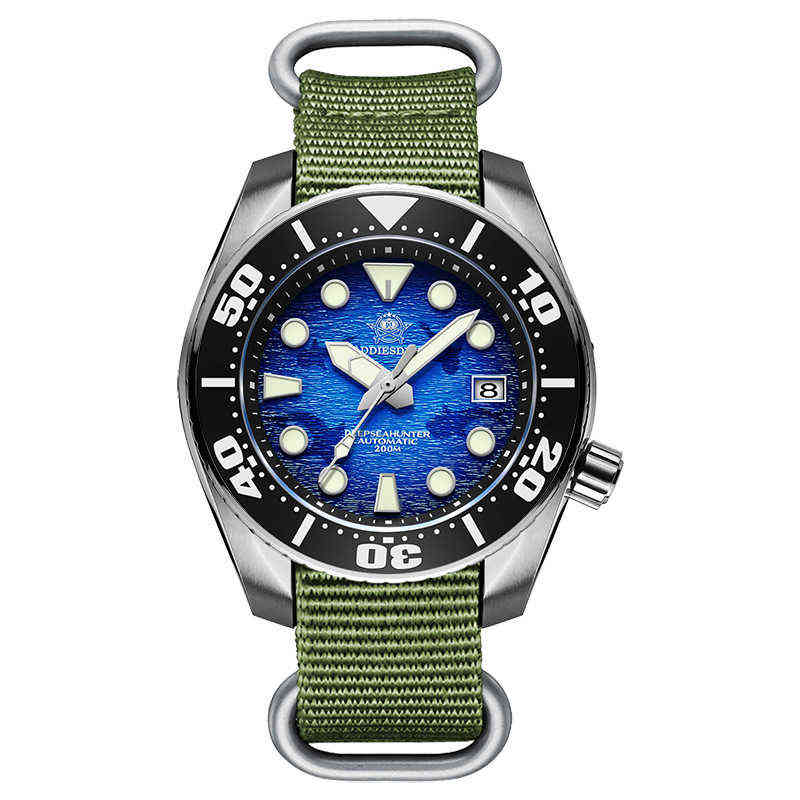 

huiya06 Mens Sports Watch Stainless Steel Strap Waterproof Super Luminous