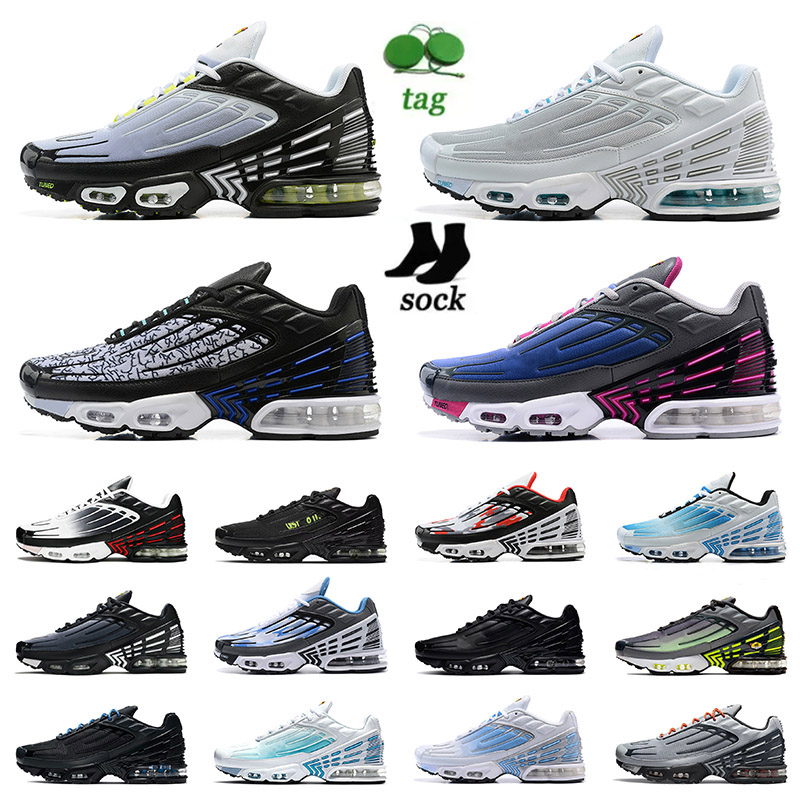 

Plus Tn 3 Running Shoes Tuned Mens Womens Tn3 Trainers 2022 High Quality Mesh OG Triple Black White Hyper Blue Green Aqua Volt Obsidian Tnplus Sneakers Sports 36-46, B48 39-45