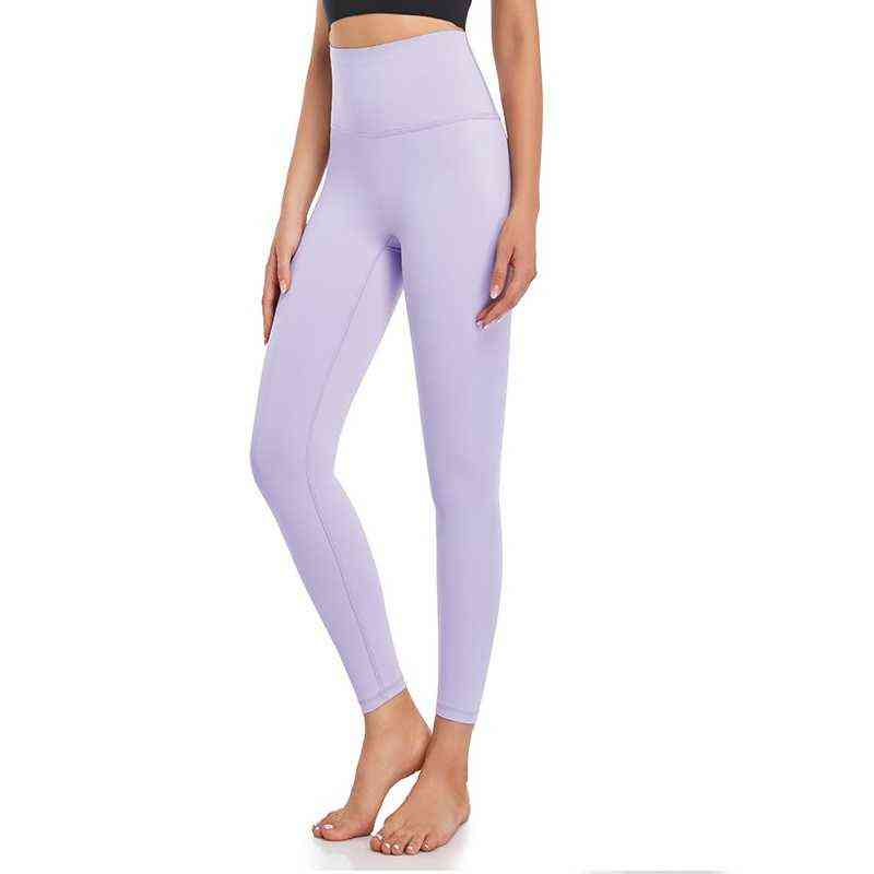 

Women Plus Size Sports Pants Tight High Waist Yoga Leggings Fitness Clothing Quick Dry Breathable Honeycomb Back Waist Pocket T220725, Light ivory